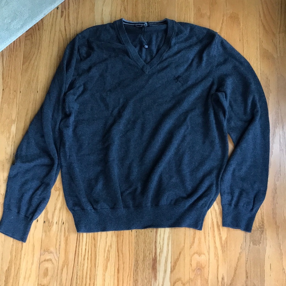 Express grey v neck sweater